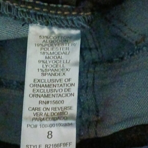 Democracy Jeans Blue Ankle Frayed Hem Stretch Absolution Womens Size 8 - Picture 1 of 1